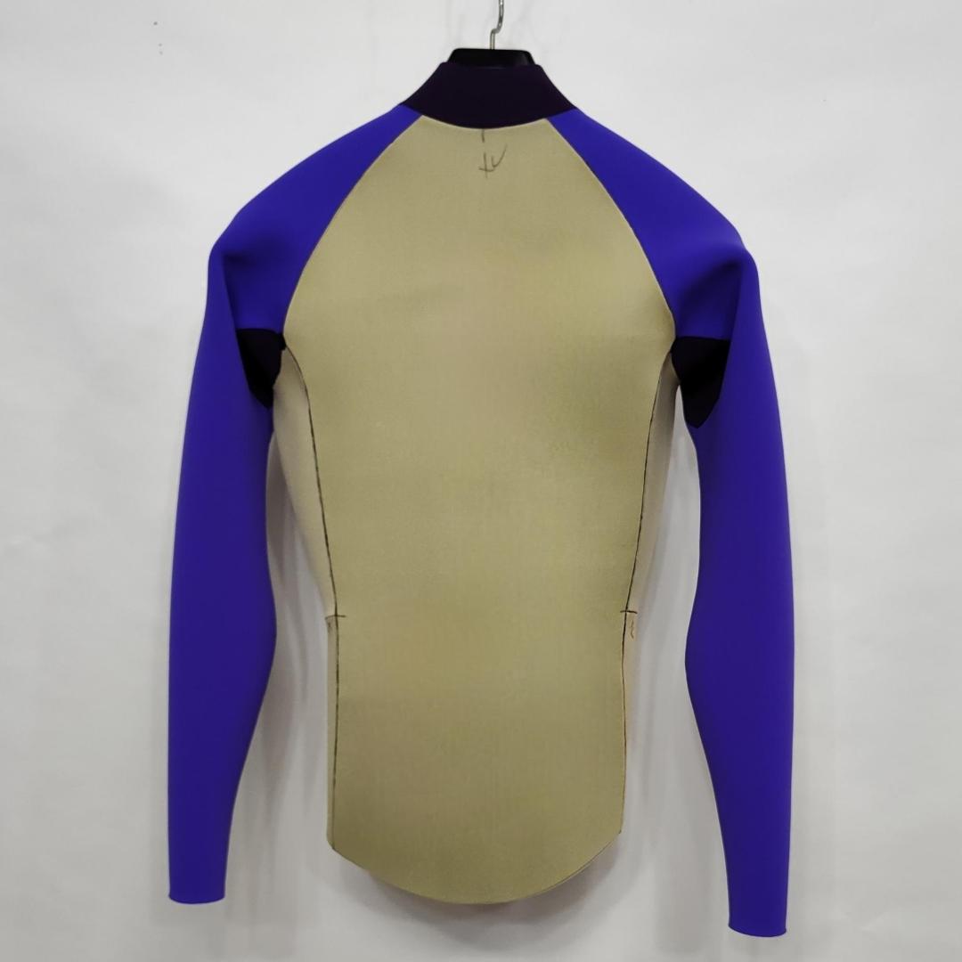 新品☆ジャージ2mmフロントジップ長袖タッパー　MBサイズ　ウェットスーツ