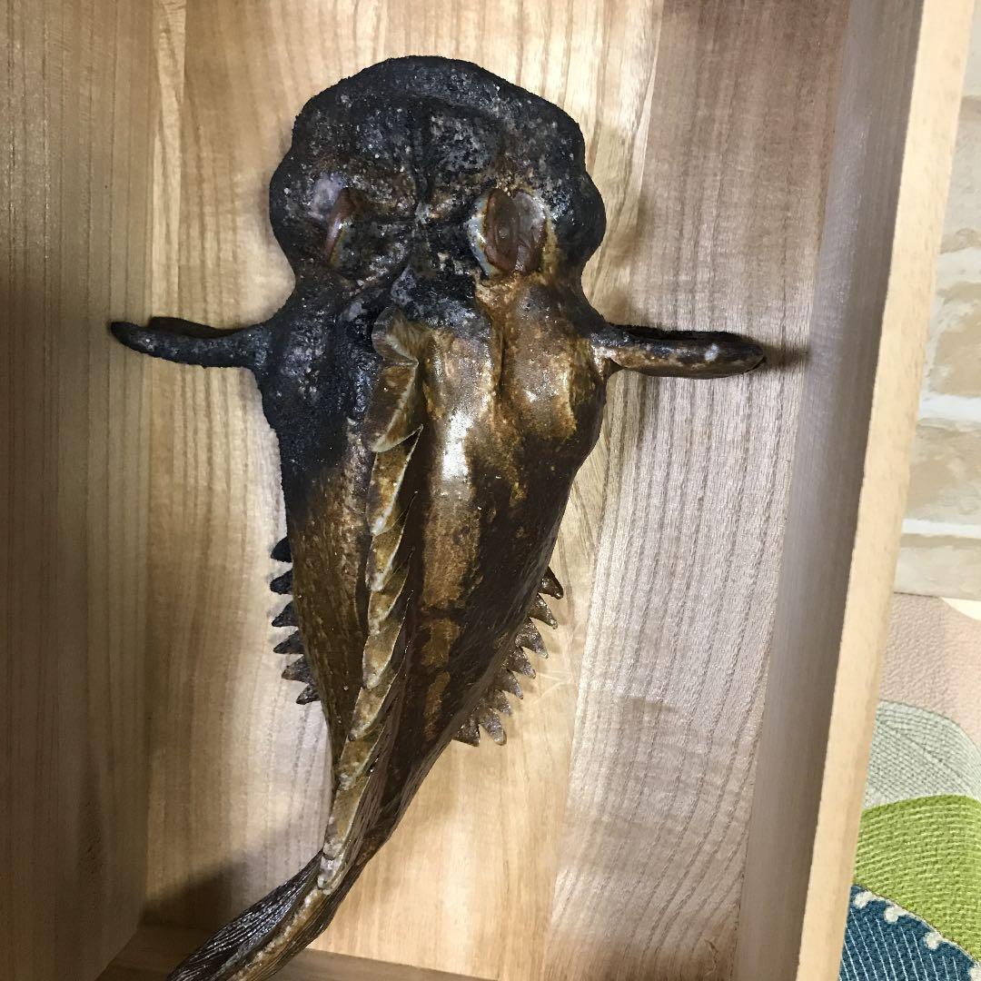 松本頼明 備前虎魚掛花入