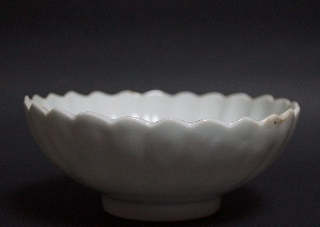 江戸中期(文化年)柿右衛門色絵『菊寿祥瑞文』菊型向付/皿(五客)濁手茶事/茶道具