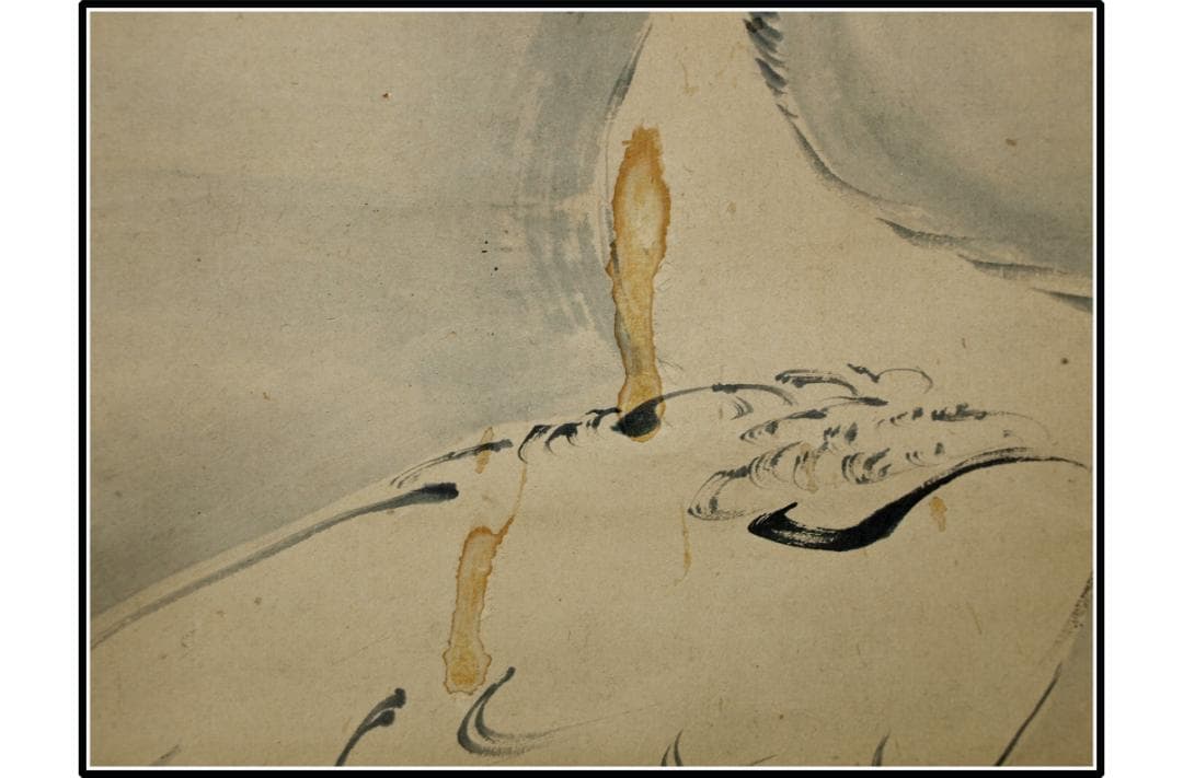 民間仕入れ品　　日本　時代肉筆掛け軸その※5激安骨董品中国 X1019C3-2