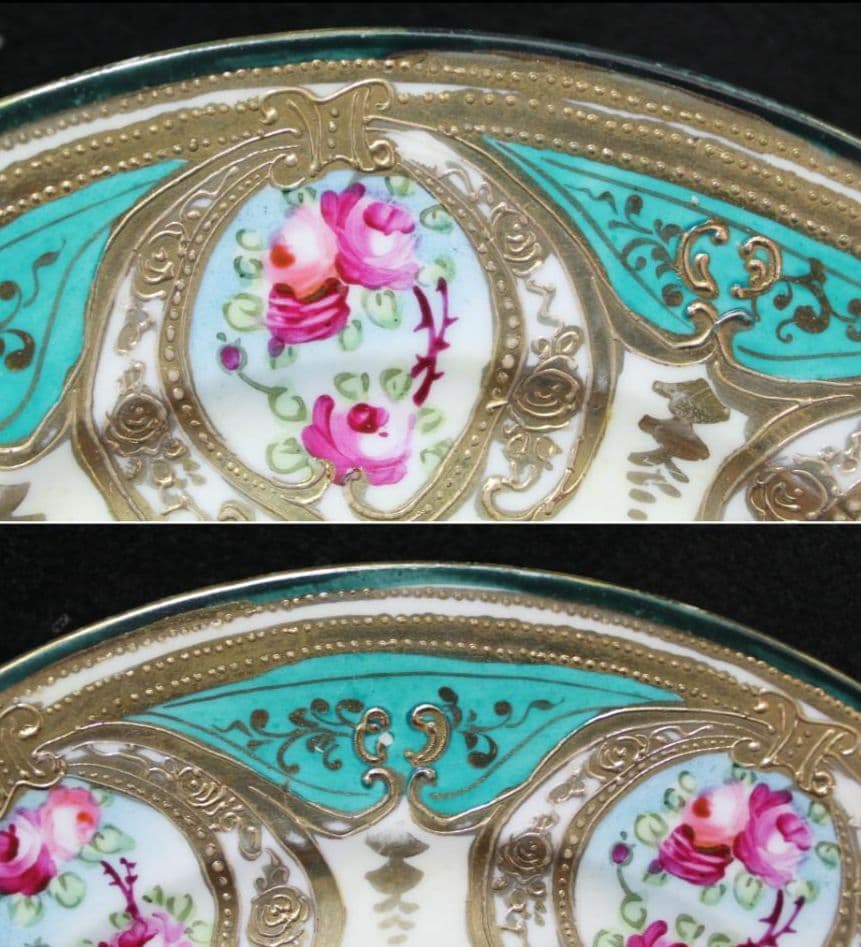 新春~1/31特価 希少 アンティーク オールドノリタケ メイプルリーフ刻印 皿