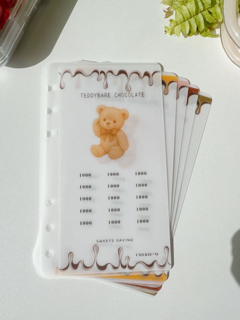 A6リフィル teddy bear chocolate 1800円