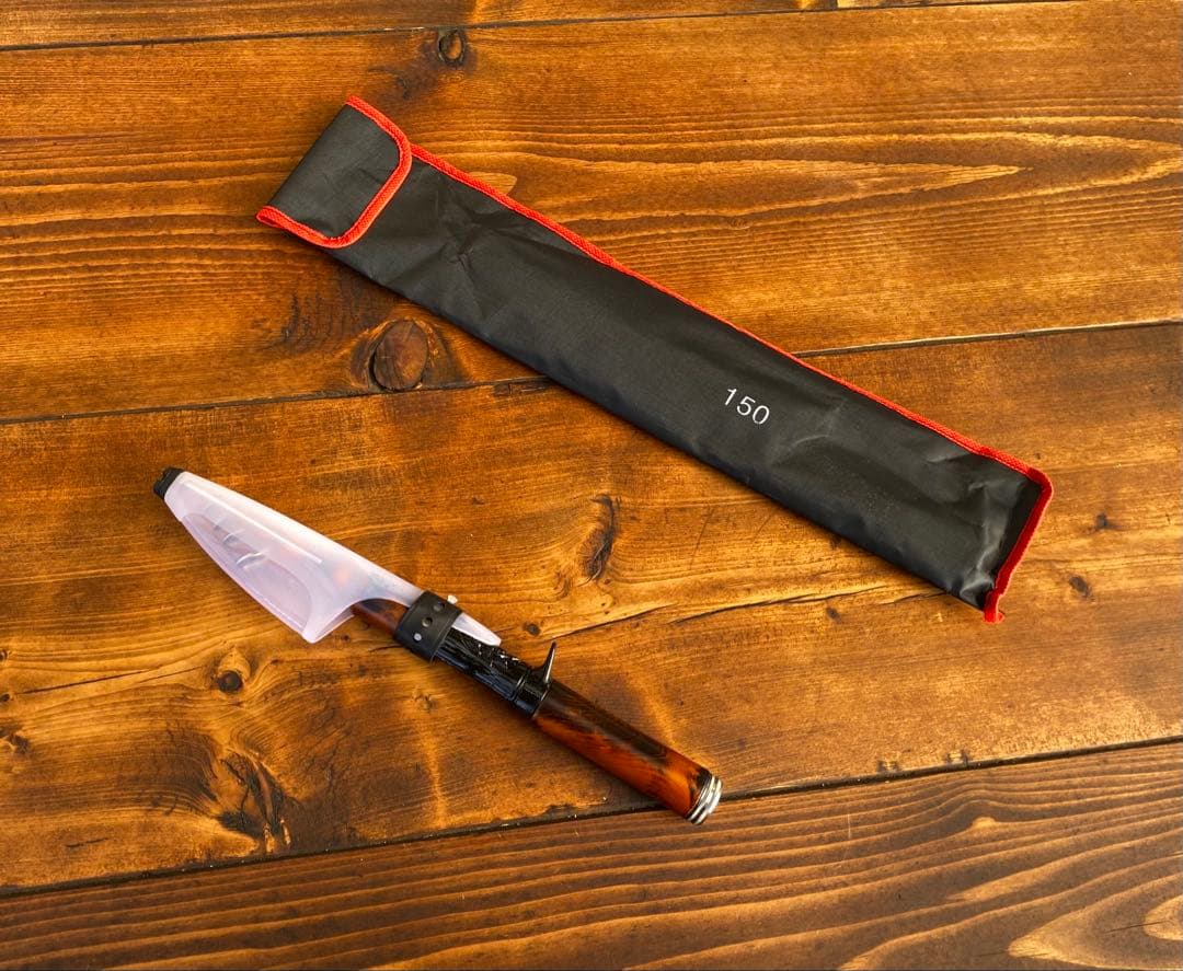 新品未使用　トラウトロッド　4ft9インチ ウッドグリップ　ベイトテレスコロッド