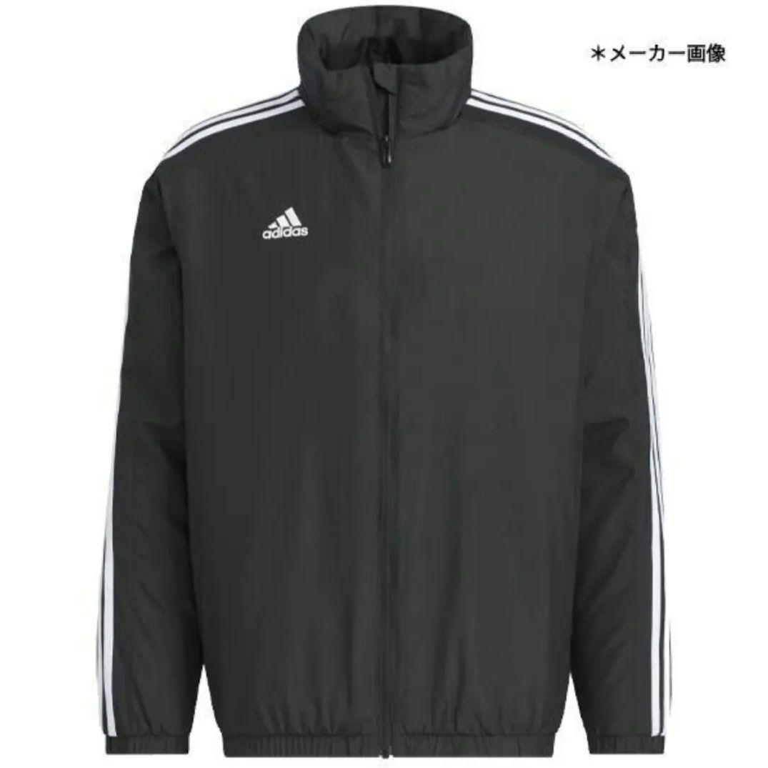 新品 アディダス KWX74 パデッドトラックジャケット 軽量 保温 黒 M