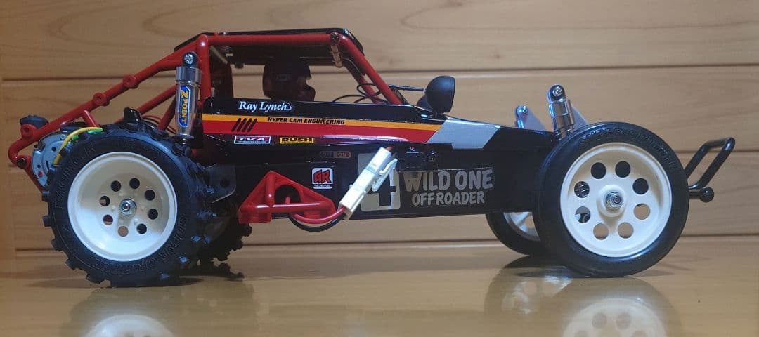 タミヤRCワイルドワンLEDライト付プロポ＆バッテリー充電器付完成品