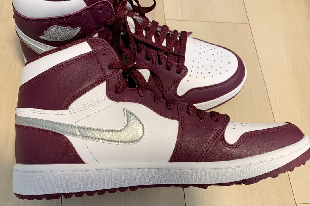 NIKE ナイキ　ゴルフ　エアジョーダン　1 ハイゴルフ　ボルドー　28.5cm