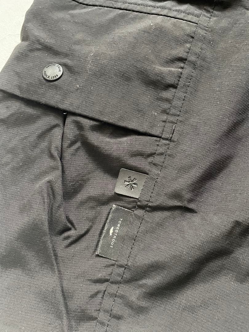 トーンドトラウト TONEDTROUT スノーピーク カーゴショーツ 黒 M