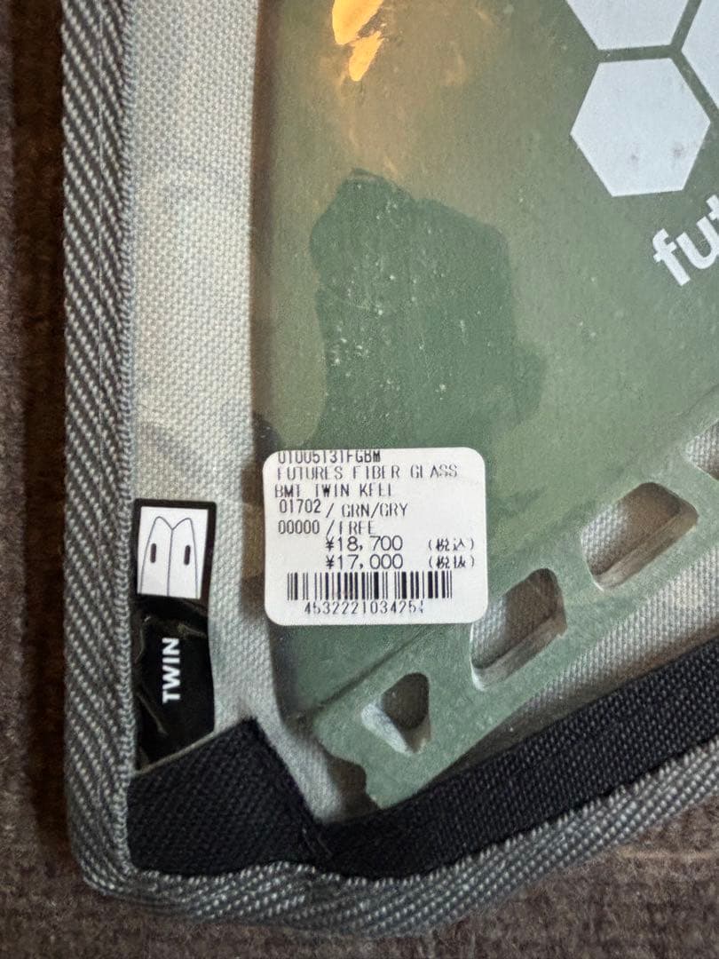 サーフィン・ボディボード Futures Fiber GLASS C.I KEEL TWINFIN