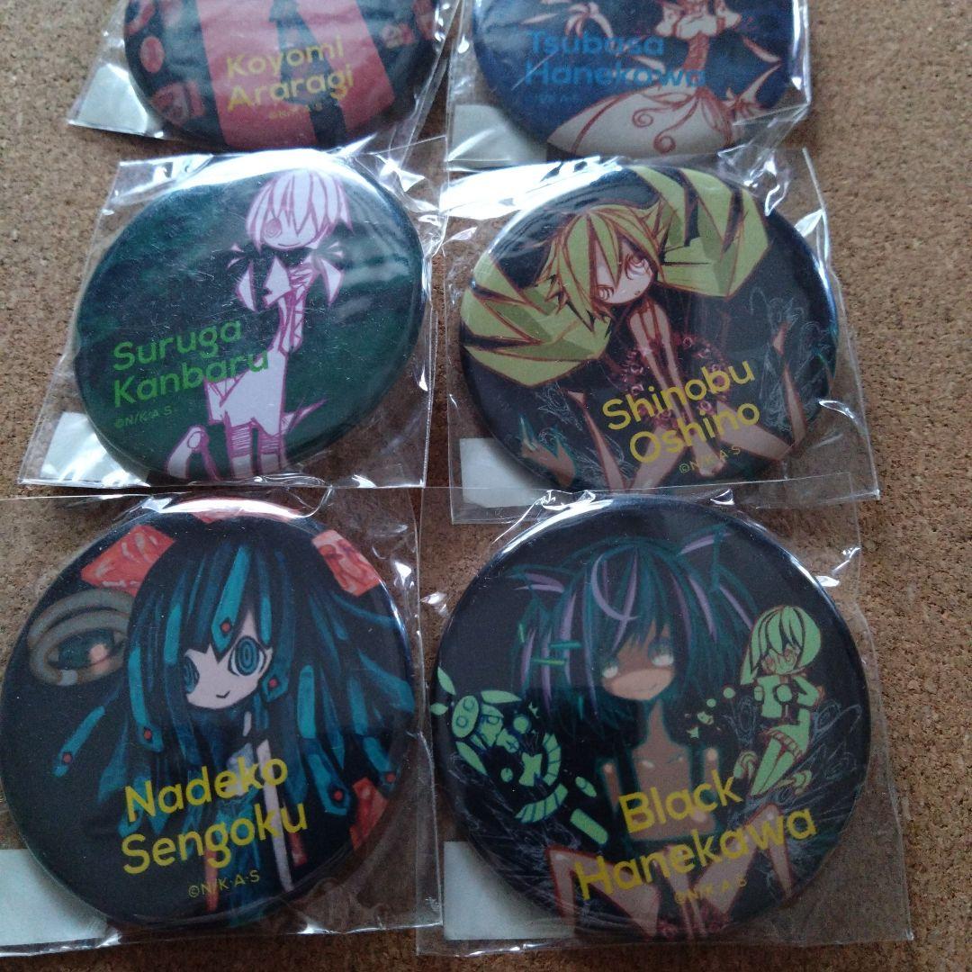 【未開封品】化物語 ウエダハジメ 缶バッジ セット　物語シリーズ