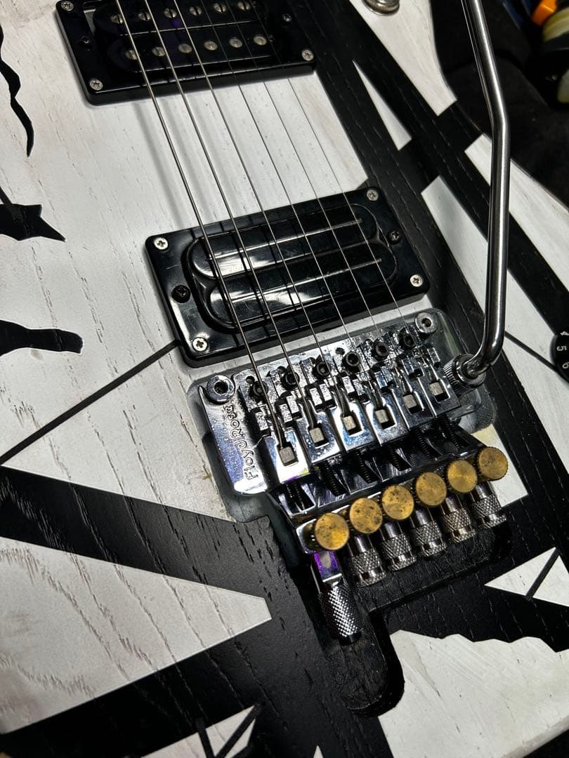 washburn USA N4 白黒フランケンリフィニッシュ！ヌーノ/NUNO