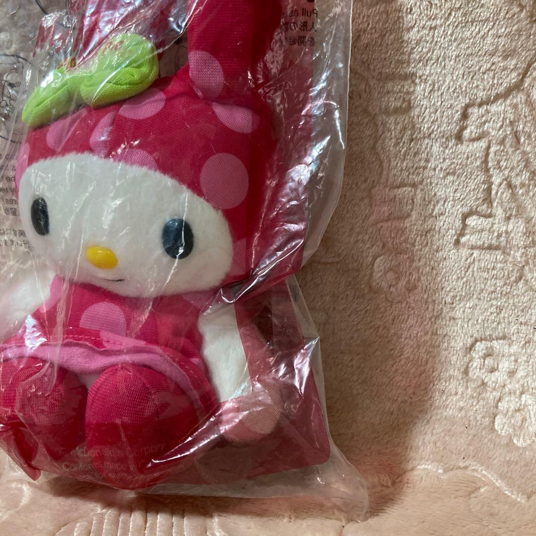 新品マイメロディ ぬいぐるみ 水玉模様