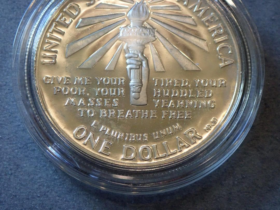 1986年アメリカ銀貨 1ドルリバティ自由の女神記念銀貨Silver900