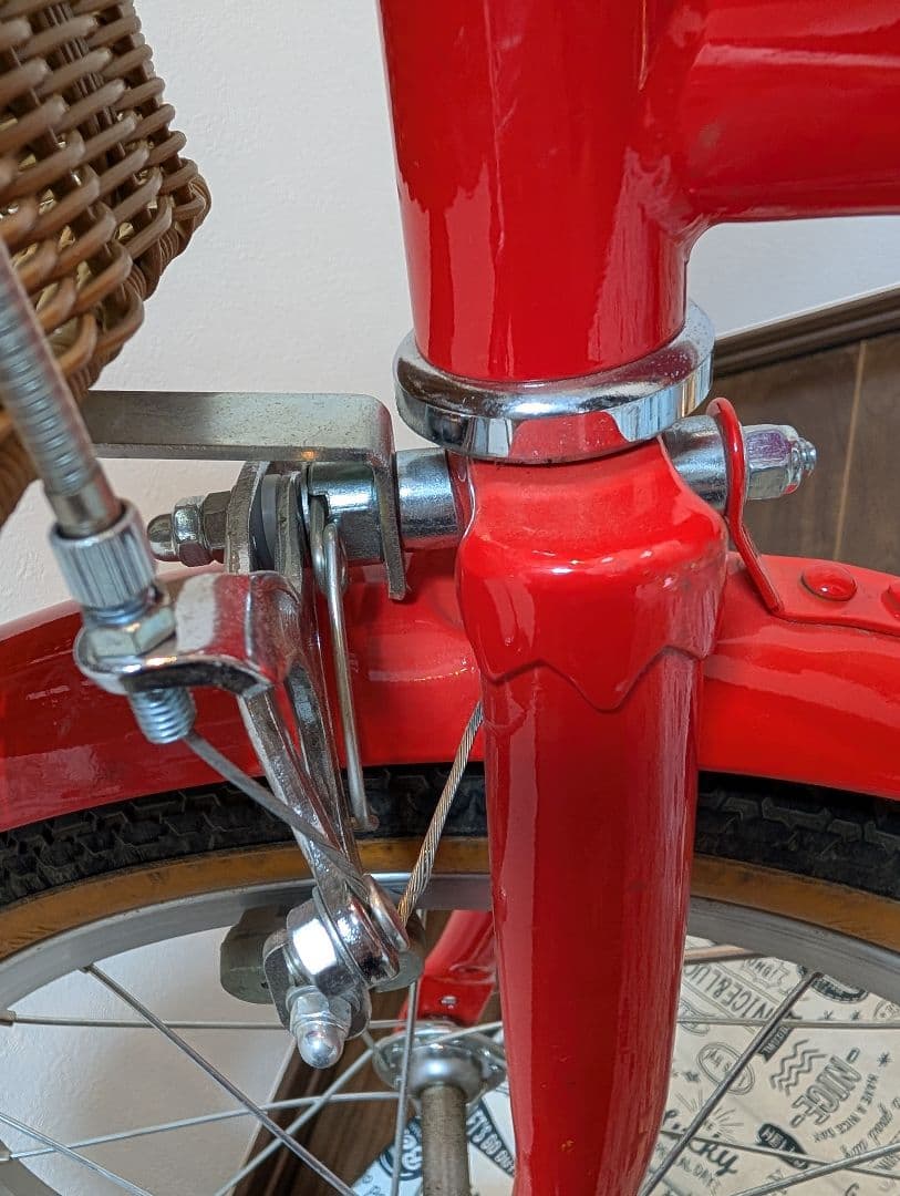 引き取り限定　HACCHI 子供用自転車 赤 かご付き