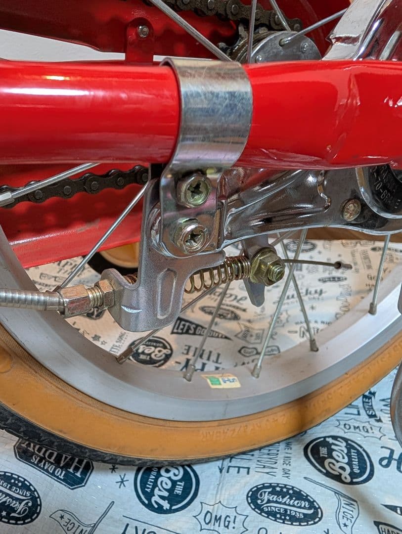 引き取り限定　HACCHI 子供用自転車 赤 かご付き