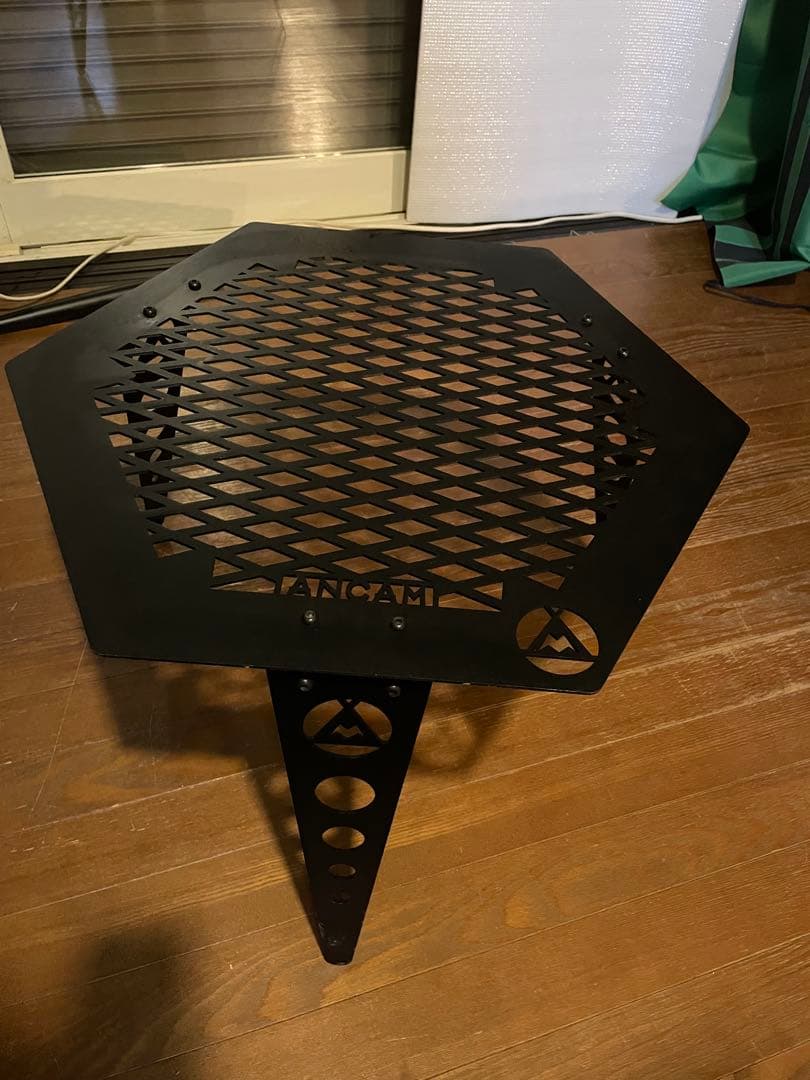 ANCAM メタヘキテ L 脚長 六角形 アイアン テーブル