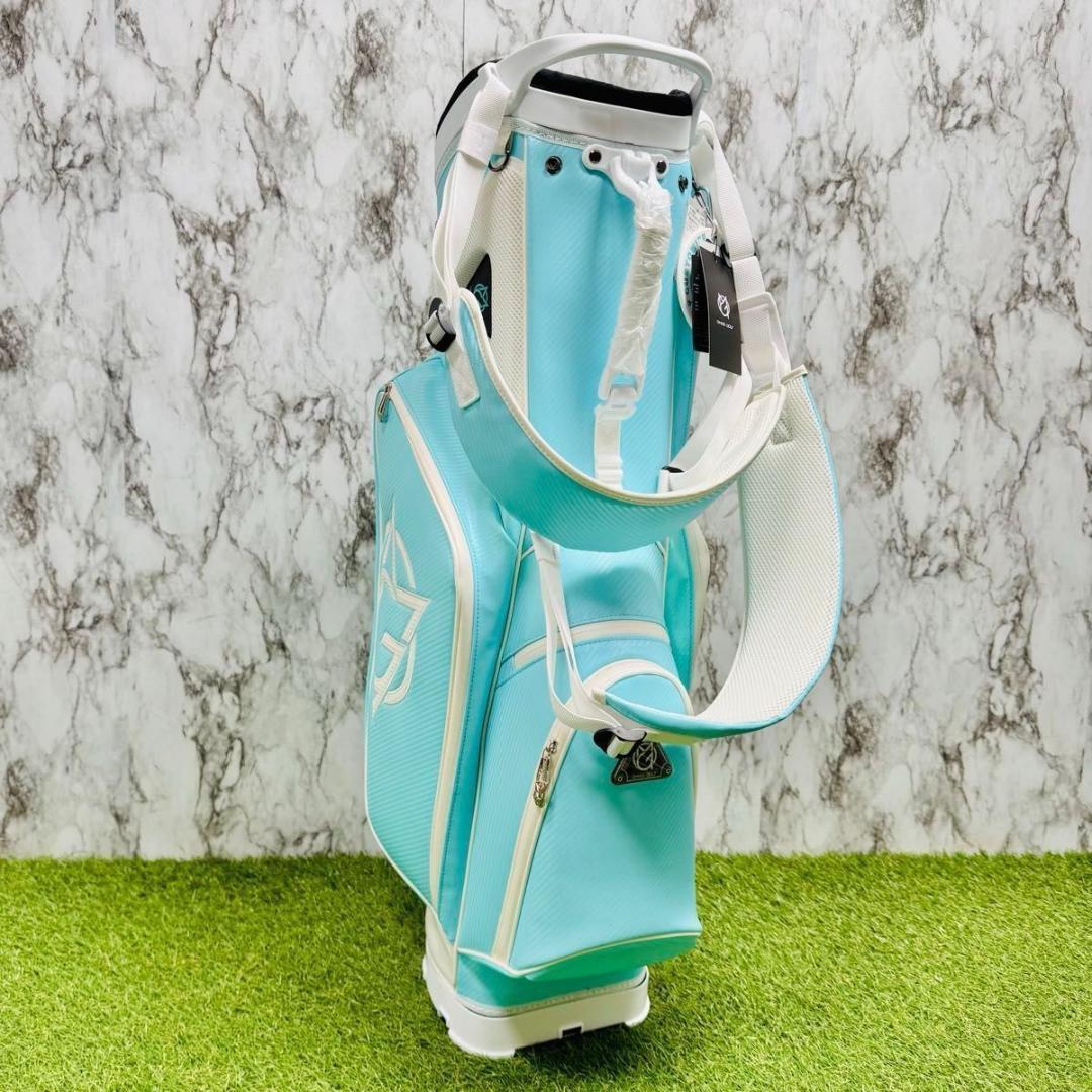 【新品未使用】オムニックス スタンド式 キャディバッグ ゴルフバッグ ブルー