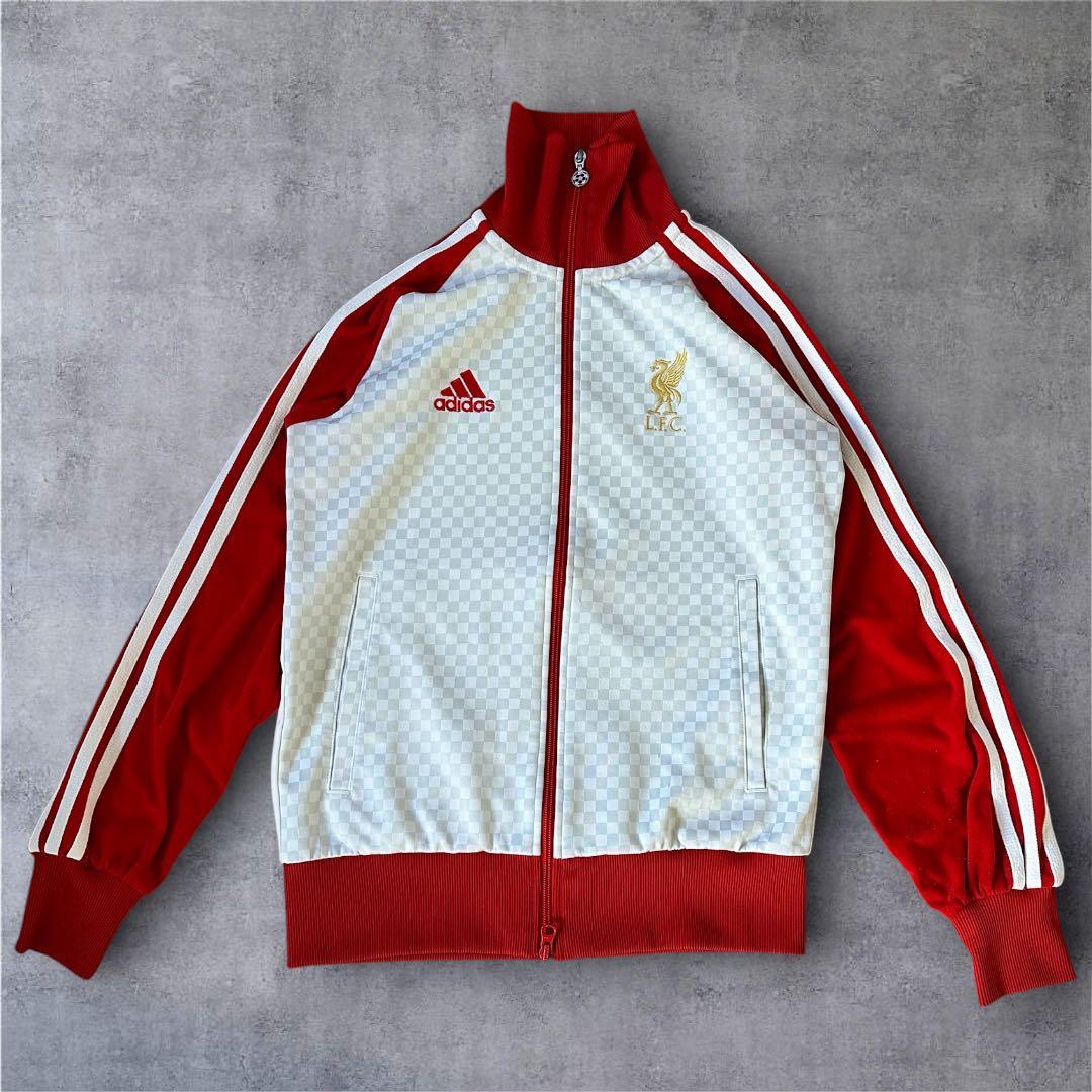 激レア アディダス　リバプールFC　ロゴ刺繍　トラックジャケット　ジャージ