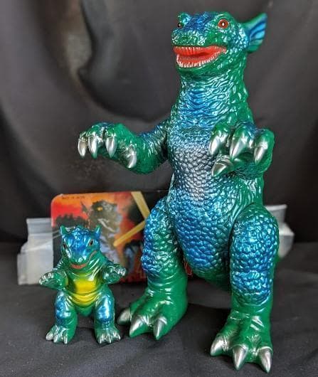 ゴルゴ（Ｍ１号）ソフビフィギュア親子２体セット