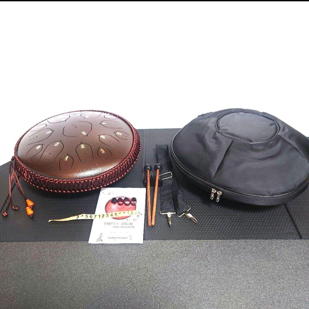 329】スチールタンドラム　大　30cm　Dキー15音　パンドラム　ハンドドラム