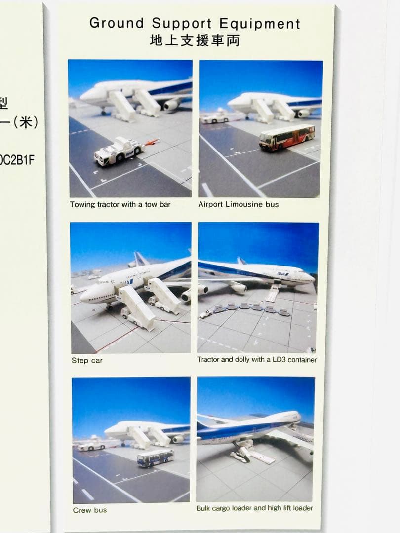 全日空商事 1/400 B747-400 エプロンジオラマNHG40072