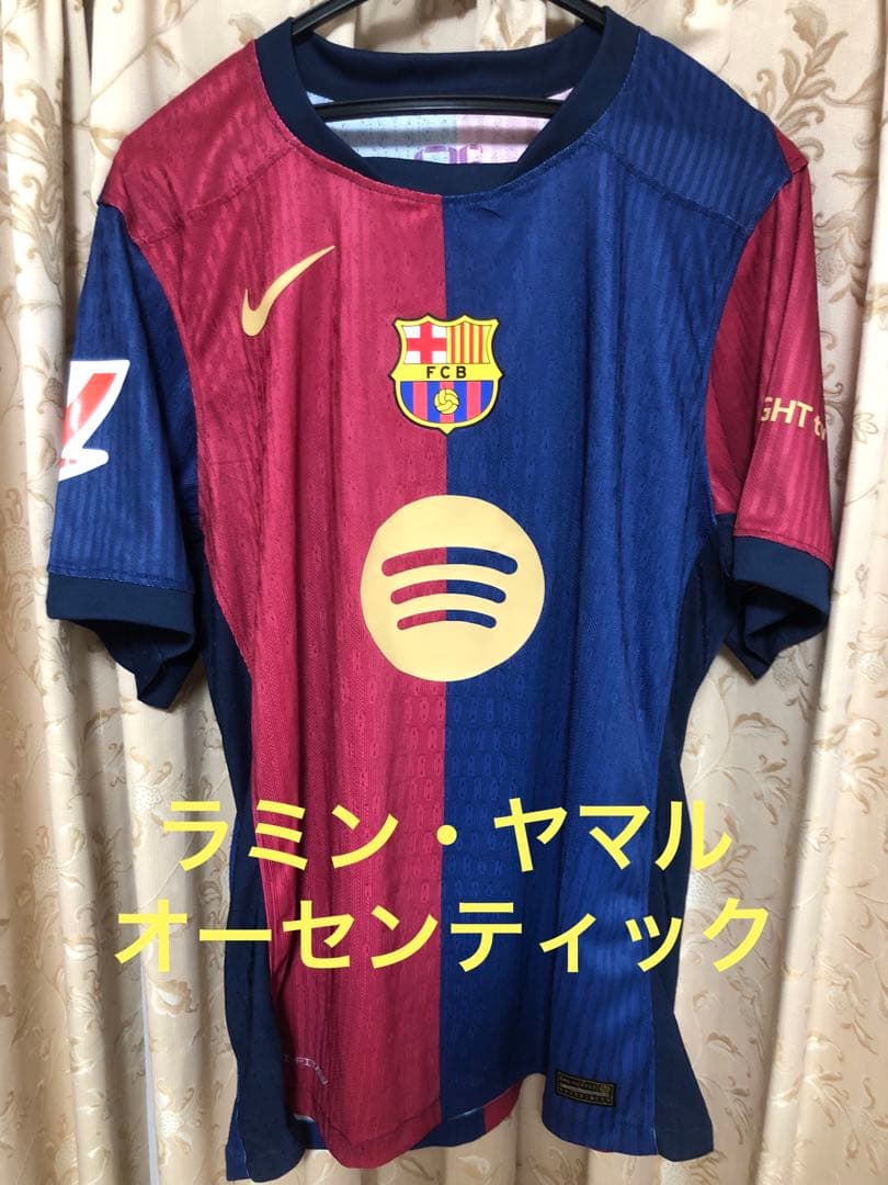 バルセロナ24-25 ヤマル ラリーガ仕様 国内3冠 オーセンティック L