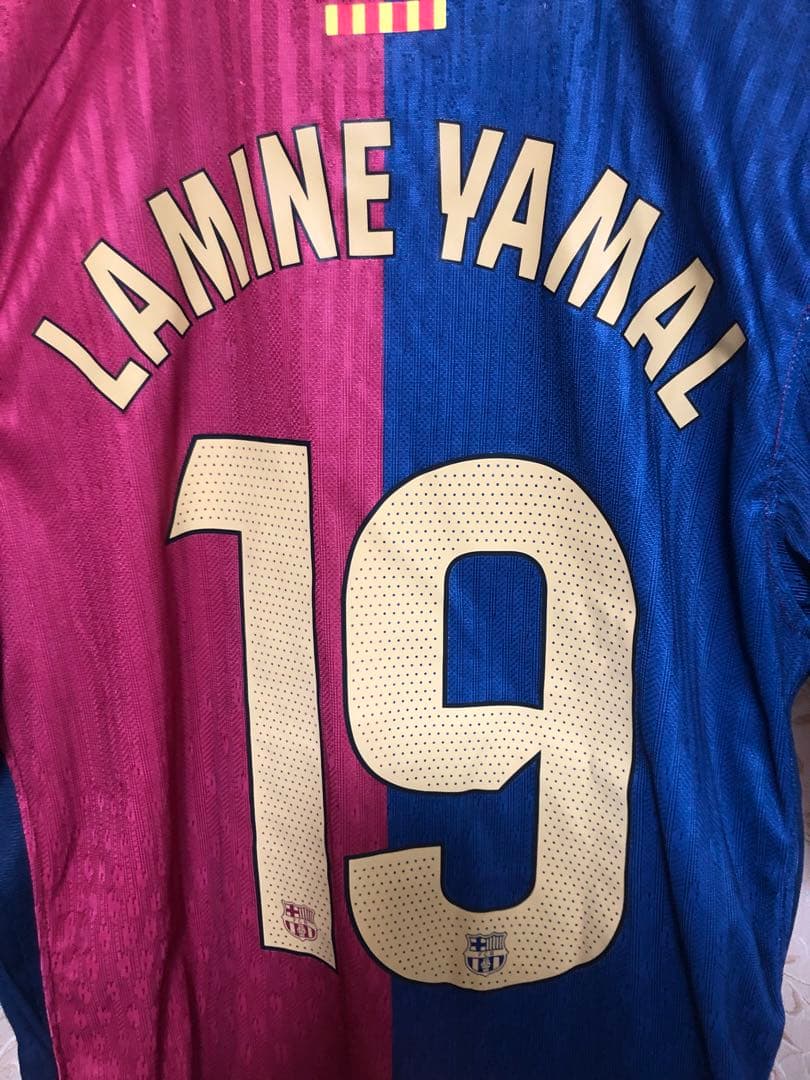 バルセロナ24-25 ヤマル ラリーガ仕様 国内3冠 オーセンティック L