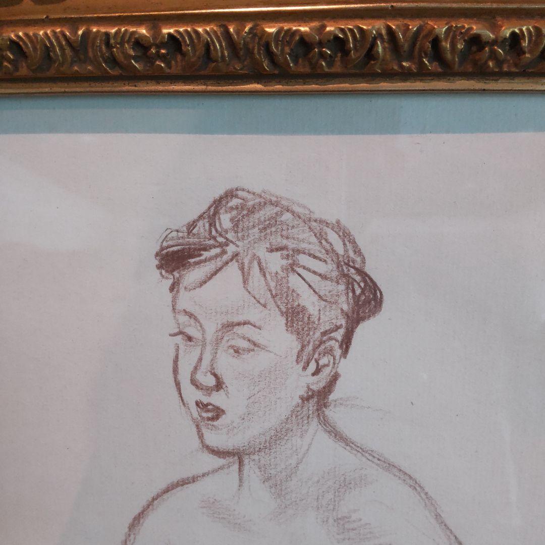 伊東深水 真筆作品 裸婦デッサン画