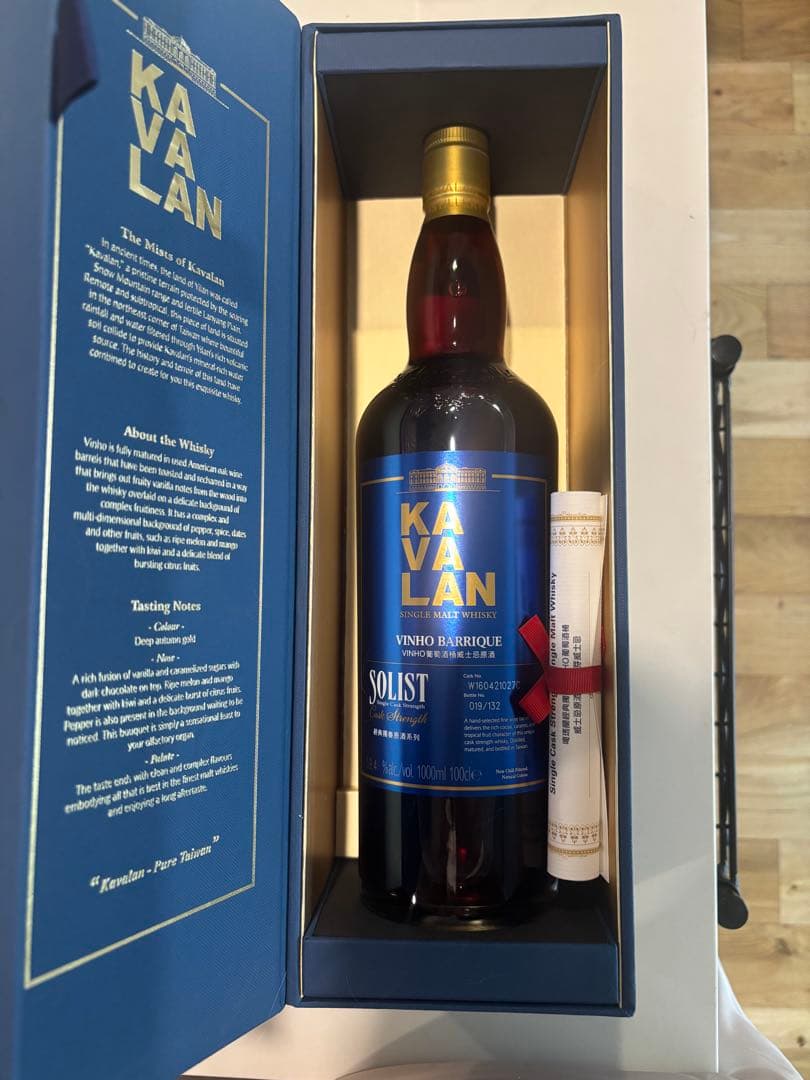 新品 KAVALAN SOLIST Vinho Barrique 1000ml