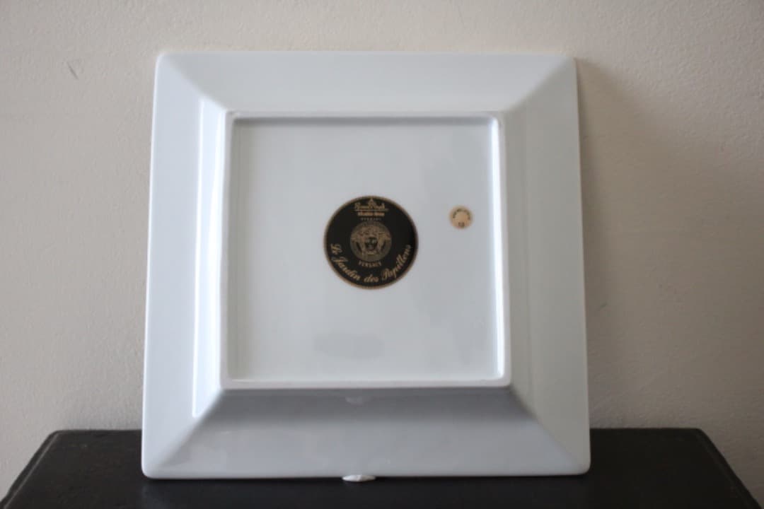 ローゼンタール×ヴェルサーチ　バタフライガーデン　スクエア　トレイ　飾皿