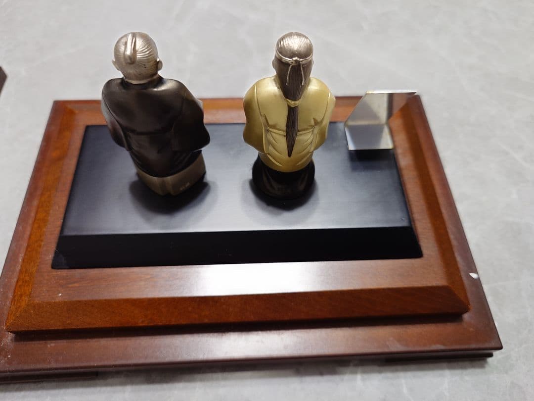 純銀製　高砂人形　翁　嫗　関工芸社　銀細工　工芸品　銀工芸