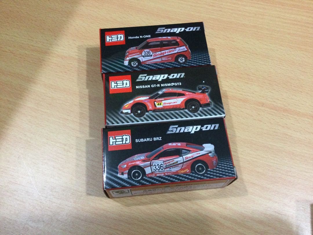 スナップオン特注トミカ　5台セット　未使用品　Snap-on Racing
