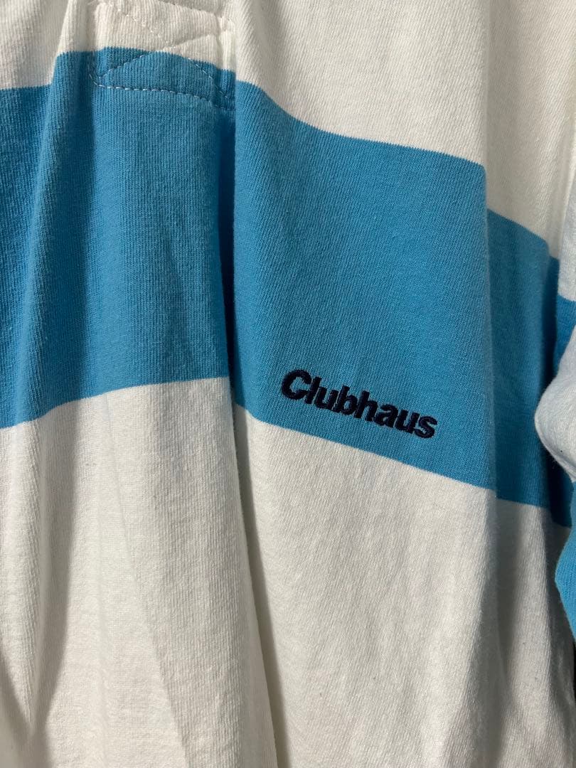 【希少】BARBARIAN ✖️CLUBHAUS ラガーシャツ WHITE