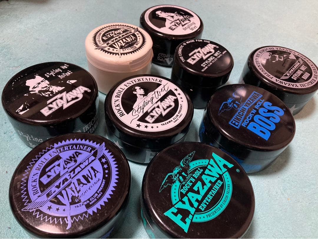 矢沢永吉　ポマード　ケース　当時物　まとめ売り