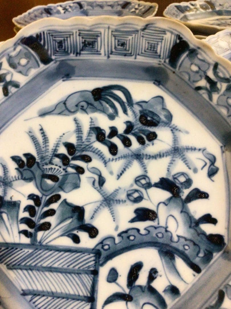 染付 盛出皿20客セット 木箱付き