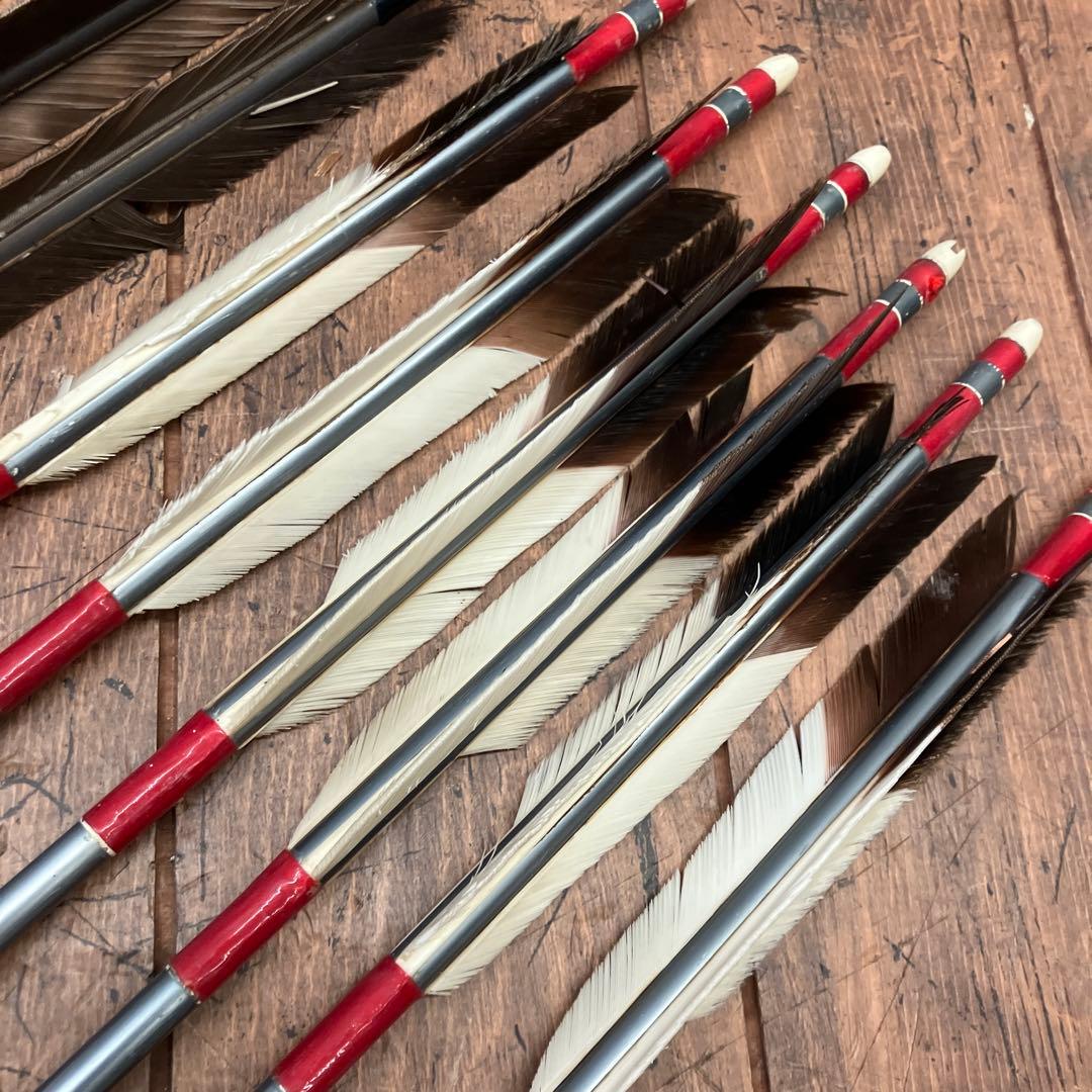 昭和レトロ 弓道具 矢 矢羽 武道具 101cm 104.5cm 8本セット