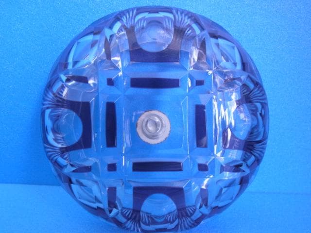 未使用品　和ガラス　切子　煙草セット　三越　戦前　デットストック　昭和レトロ