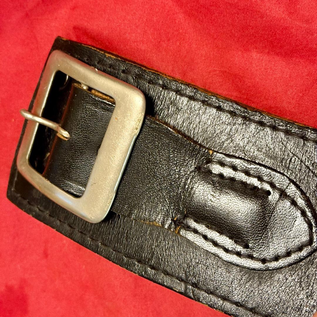 整備済 黒革製 ウェスタン ガンベルト ホルスター コルトSAA用 プレーン