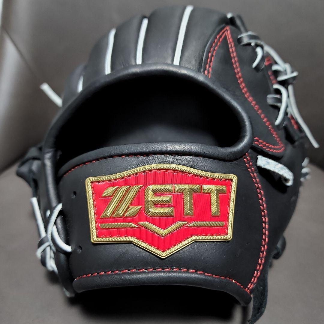 ZETT　ゼット　硬式野球グローブ　遊撃手・二塁手モデル　黒　新品未使用タグ付き