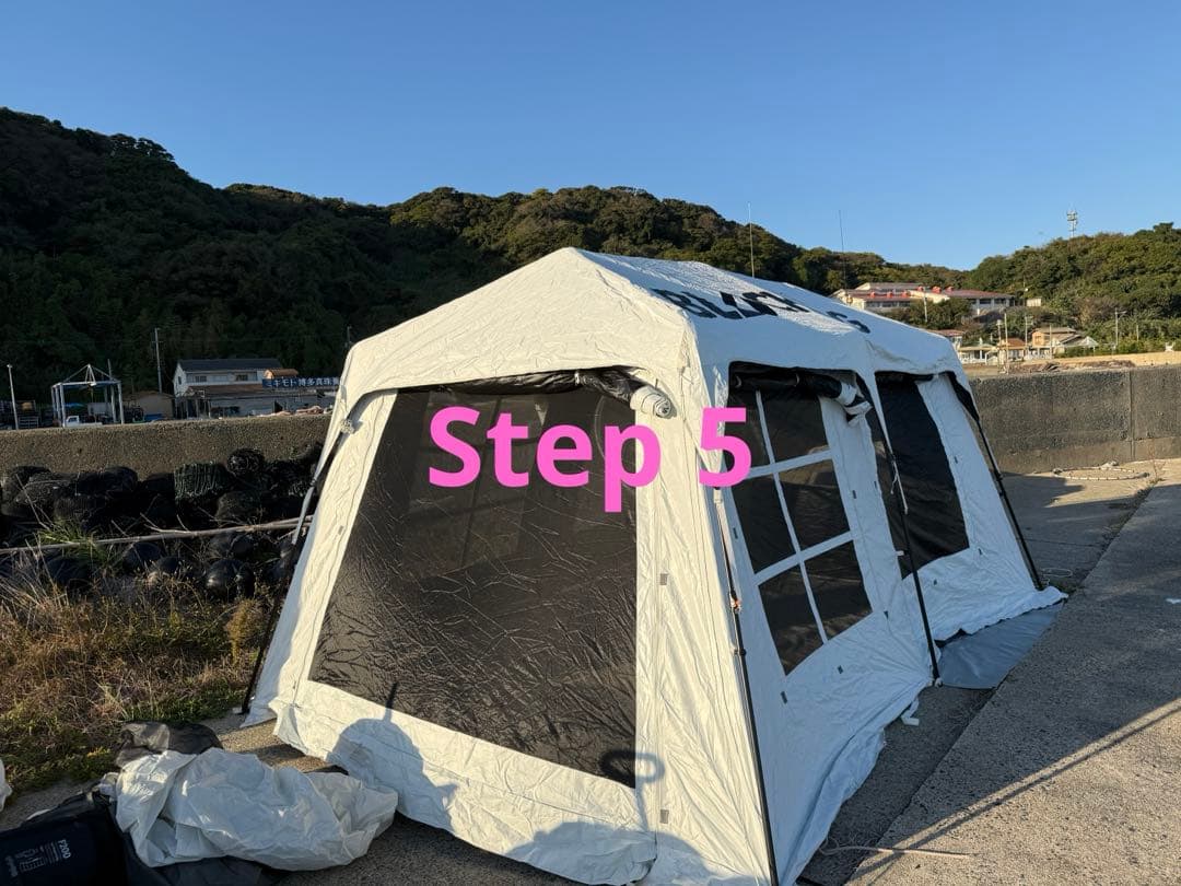 BLACK DOG大型折りたたみキャンプテント定価127600円 5分で組み立て