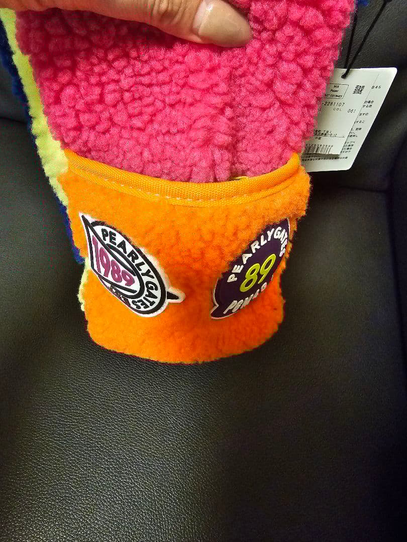 パーリーゲイツ カートバッグ 新品 未使用　ボア　フリース　もこもこ