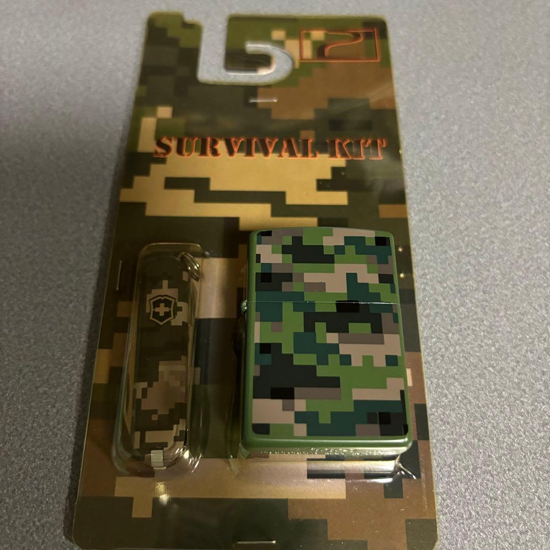 beauty:beast zippo デジカモグリーン　サバイバルキット