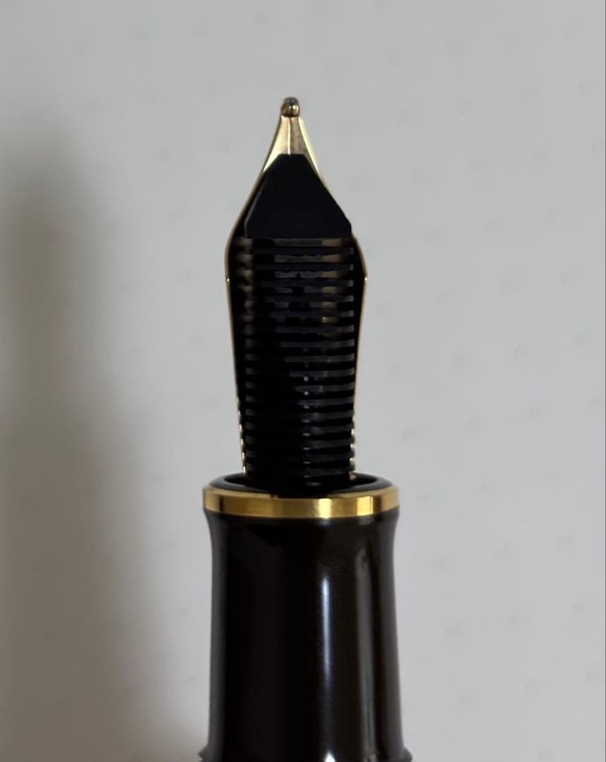 ペリカン　スーベレーン　万年筆　M800　茶鎬　ブラウン　M字