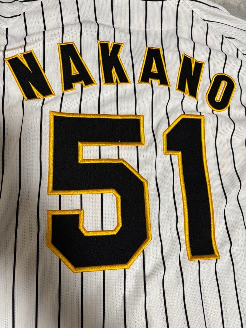 阪神タイガース 中野拓夢 ユニフォーム O XL