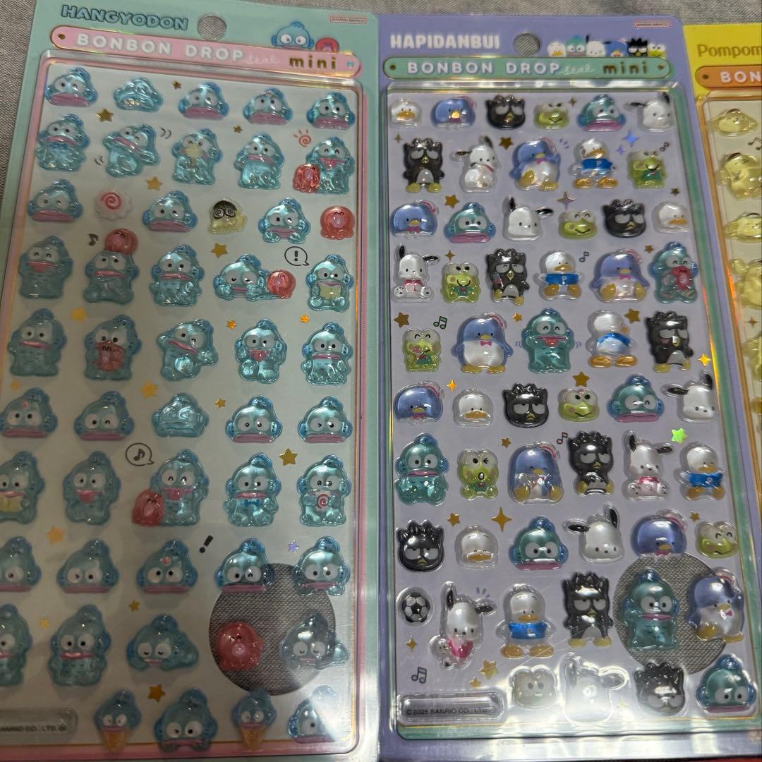 【正規品 新品】サンリオ ボンボンドロップシールミニ 8種コンプ