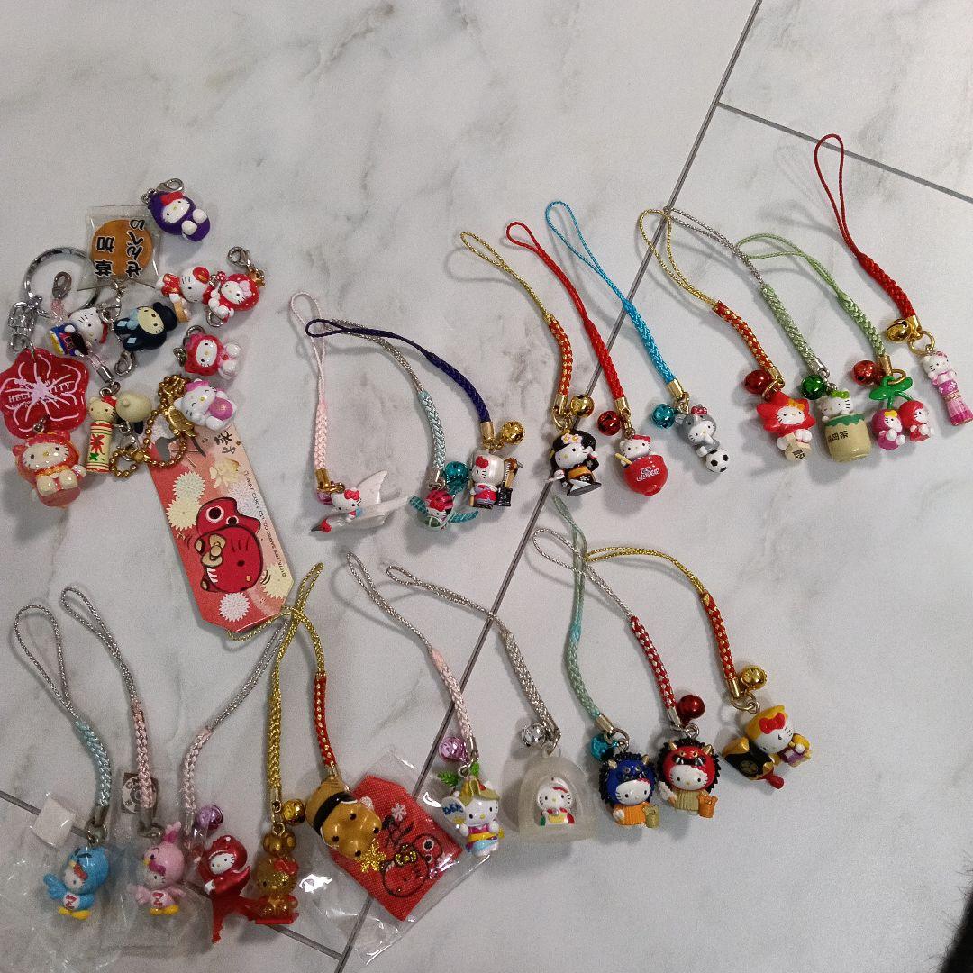 ハローキティ　根付　 御当地　激レア含む　30個　キティ　ストラップ　大量