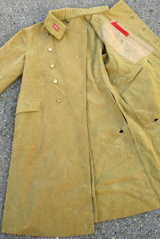 日本軍 陸軍下士官兵用 四五式 外套 コート 改造 陸軍中尉用