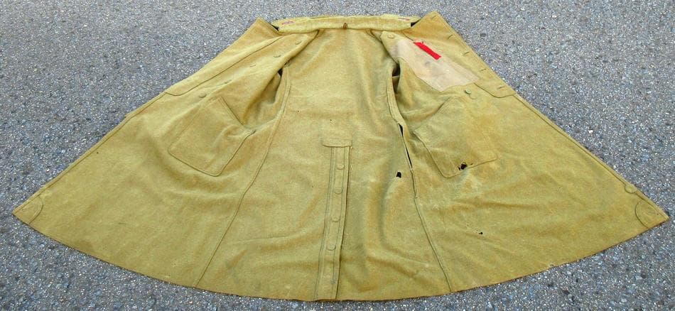 日本軍 陸軍下士官兵用 四五式 外套 コート 改造 陸軍中尉用