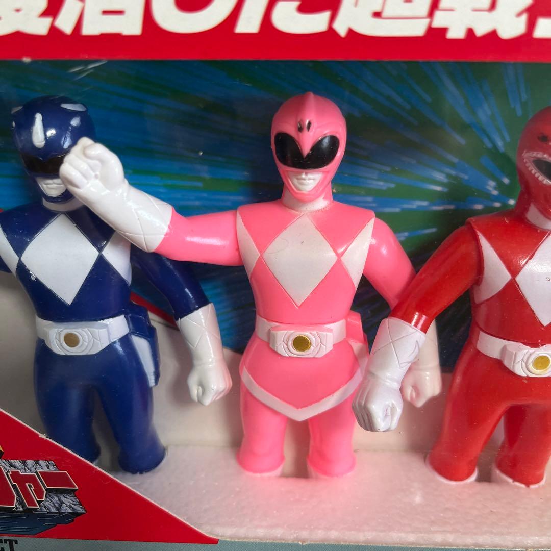 ⚠️デッドストック品　恐竜戦隊ジュウレンジャー　ファイブセット　ソフビ　バンダイ