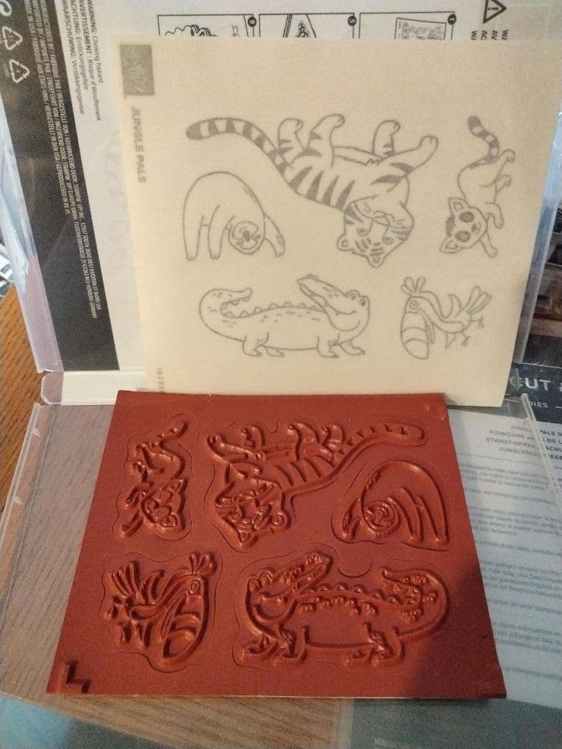 １点限り♡未使用　ジャングルスタンプ＆ダイ　スタンピンアップ