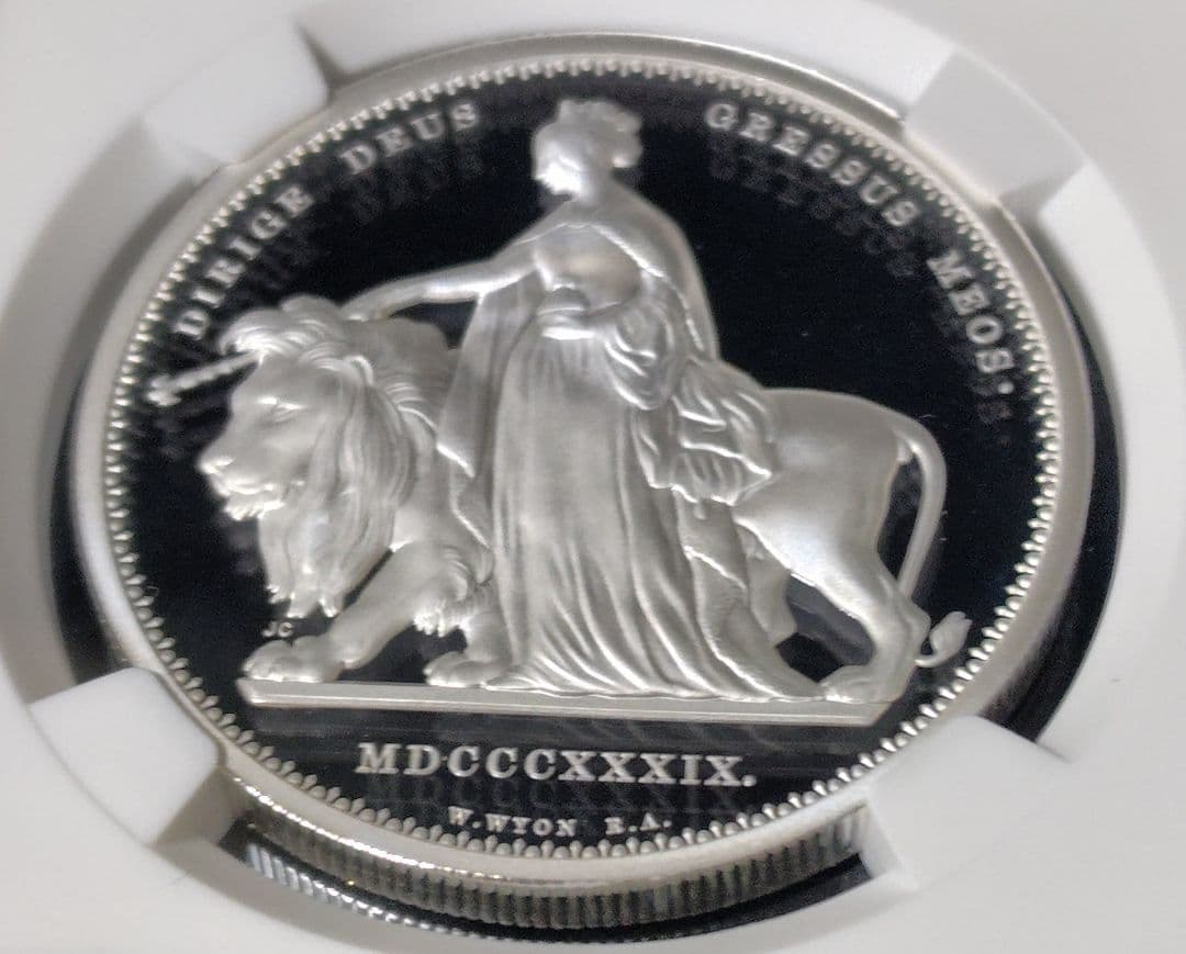 最高鑑定 2025 オルダニー 銀貨 NGC PF70UC FR ウナとライオン